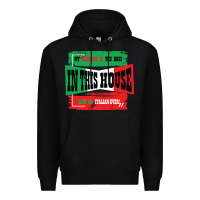 Black MY HUSBAND IS THE BOSS IN THIS HOUSE SAID NO ITALIAN EVER Premium Hoodie - Bettercallsaul