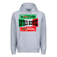 Heather Grey MY HUSBAND IS THE BOSS IN THIS HOUSE SAID NO ITALIAN EVER Premium Hoodie - Bettercallsaul