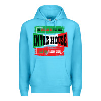 Ocean Blue MY HUSBAND IS THE BOSS IN THIS HOUSE SAID NO ITALIAN EVER Premium Hoodie - Bettercallsaul