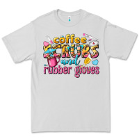Dove Grey coffee scrubs and rubber gloves Premium Tee - texasbilliewilder