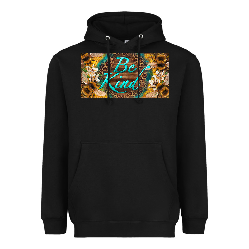 Be Kind Bees License Plate Heavyweight Hoodie by Artiststas | Teevron
