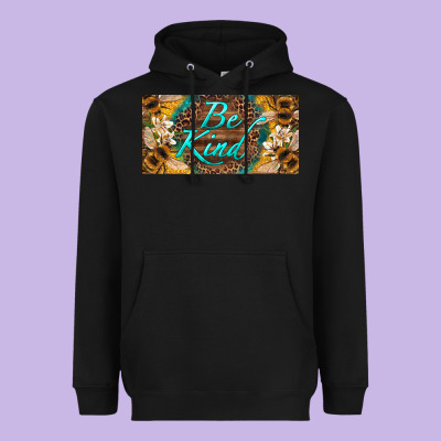Be Kind Bees License Plate Heavyweight Hoodie Designed By Artiststas