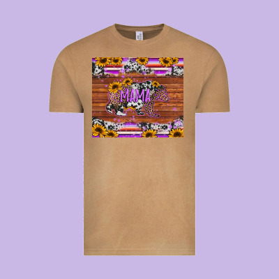 Mama Bear Sunflowers Purple Vintage Tee Designed By Jasminsmagicworld