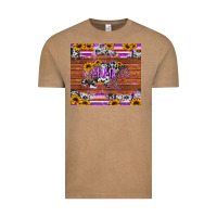 Vintage Coffee mama bear sunflowers purple Vintage Tee - Jasminsmagicworld