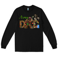 Black Christmas Army Dad Long Sleeve Tee - NancyCooperArtShop