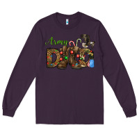 Plum Christmas Army Dad Long Sleeve Tee - NancyCooperArtShop