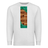 Oatmeal Heather western tooled leather sunflower turquoise gemstone pen wrap 1 Premium Sweatshirt - Jasminsmagicworld