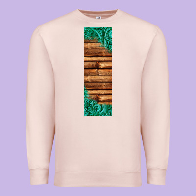 Western Tooled Leather Sunflower Turquoise Gemstone Pen Wrap 1 Premium Sweatshirt Designed By Jasminsmagicworld