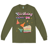 Army Green birthday mode on Long Sleeve Tee - JahusDesignShop