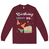 Burgundy birthday mode on Long Sleeve Tee - JahusDesignShop