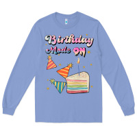 Colony Blue birthday mode on Long Sleeve Tee - JahusDesignShop