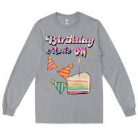 Heather Grey birthday mode on Long Sleeve Tee - JahusDesignShop
