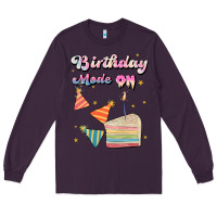 Plum birthday mode on Long Sleeve Tee - JahusDesignShop