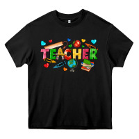 Black teacher Heavy Core Tee - texasbilliewilder