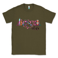 Army Green nurse life Classic Tee - BarkalooDesign