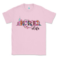 Bubblegum Pink nurse life Classic Tee - BarkalooDesign