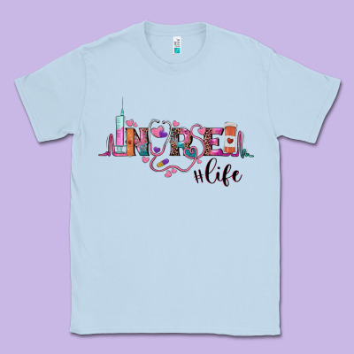 Nurse Life Classic Tee Designed By Barkaloodesign