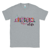 Heather Grey nurse life Classic Tee - BarkalooDesign