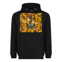 Black be kind bee and sunflowers Heavyweight Hoodie - Artiststas