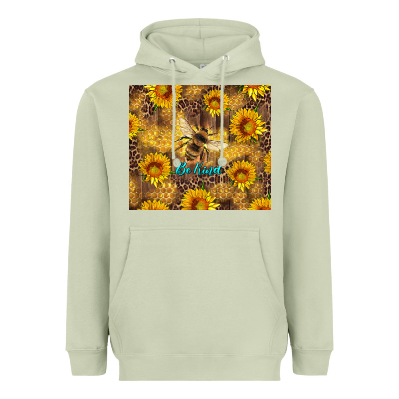 Be Kind Bee And Sunflowers Heavyweight Hoodie by Artiststas | Teevron