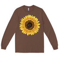 Chestnut giganteus sunflower Long Sleeve Tee - LillyAllenDesigns