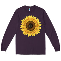 Plum giganteus sunflower Long Sleeve Tee - LillyAllenDesigns
