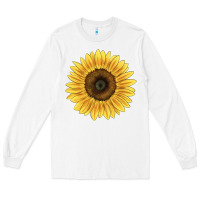 White giganteus sunflower Long Sleeve Tee - LillyAllenDesigns