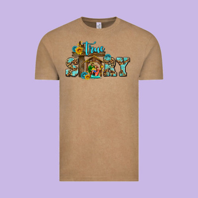 True Story Jesus And Mary Wıth God Vintage Tee Designed By Adodesignshop