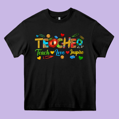 Heavy Core Tee teacher teach love inspire tbw