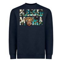 Navy blessed mama Heavyweight Sweatshirt - JahusDesignShop