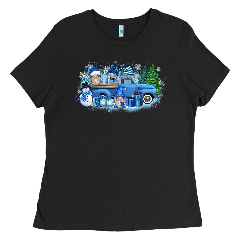 Snow Gnome Truck Ladies Tee by Zillion Design Studio | Teevron