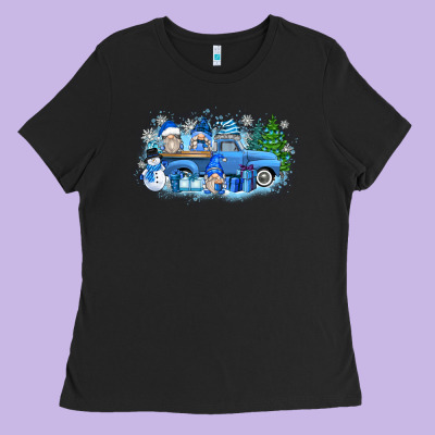 Snow Gnome Truck Ladies Tee Designed By Zillion Design Studio