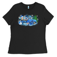 Black snow gnome truck Ladies Tee - Zillion Design Studio