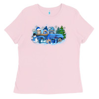 Bubblegum Pink snow gnome truck Ladies Tee - Zillion Design Studio