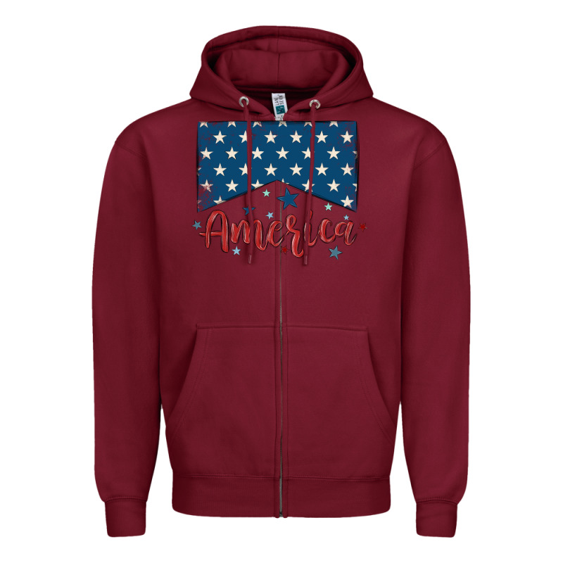 America Zipper Hoodie by MaliasSmallBusiness | Teevron