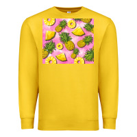 Lemon pink pineapple Premium Sweatshirt - BarkalooDesign