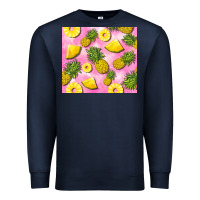 Navy pink pineapple Premium Sweatshirt - BarkalooDesign