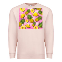 Pale Pink pink pineapple Premium Sweatshirt - BarkalooDesign