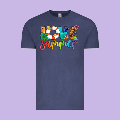 Love Summer Vintage Tee Designed By Artiststas