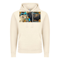 Vintage Artic Charolais and black angus bull with sunflower and leopard Vintage Hoodie - RanaPortraitStore