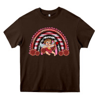 Chocolate Brown valentine's day cupid rainbow Heavy Core Tee - RanaPortraitStore