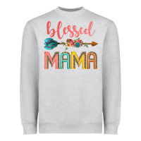 Heather Grey blessed mama Heavyweight Sweatshirt - JahusDesignShop