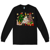Black Cake Christmas trees Long Sleeve Tee - NancyCooperArtShop