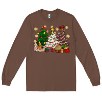 Chestnut Cake Christmas trees Long Sleeve Tee - NancyCooperArtShop