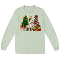 Matcha Cake Christmas trees Long Sleeve Tee - NancyCooperArtShop
