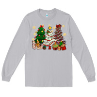 Moon Dust Cake Christmas trees Long Sleeve Tee - NancyCooperArtShop
