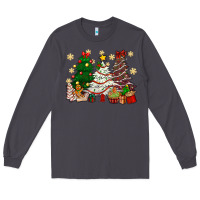 Smoke Cake Christmas trees Long Sleeve Tee - NancyCooperArtShop