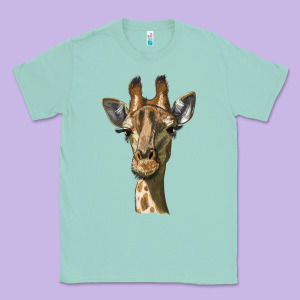 Giraffe Head Classic Tee Designed By Lillyallendesigns