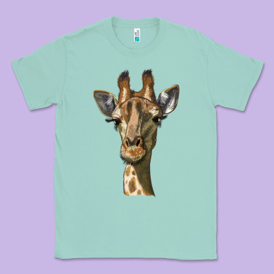 Giraffe Head Classic Tee Designed By Lillyallendesigns