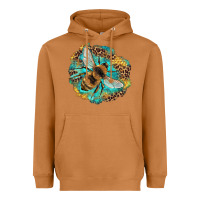 Meerkat leopard honeycomb with bee Heavyweight Hoodie - Artiststas